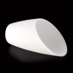 Abajur din Sticlă Groasa Opal, Diametrul 95-115mm, Înălţime 160mm, Finisaj Opal-mat, Orificiu 30mm ORION - imagine 4