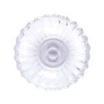 Abajur Farfurie Sticlă Transparenta, Ø90mm, H27mm, Clar-transparent, Orion
