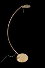 Lampa de Podea Soldat STL 12-992/1 MS R7s 1x100W Baza Reglabila Metal Auriu cu Brat incovoiat Telescopic cu Variator de Picior pe fir Pretabil Canapea Living ORION - imagine 2