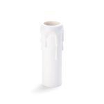 Tub Soclu E14 Lumanare cu Picurare Alb, H80mm, ØExt 26mm, ØInt 24mm ORION