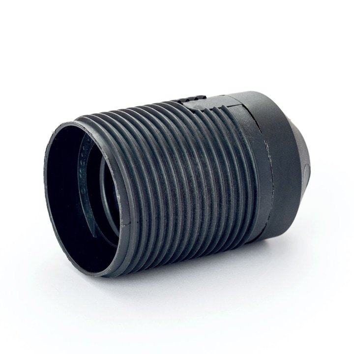 res_201a9a33878c46d10e6ca85f72922b99 Soclu E27 cu Click, Negru, Filet Interior M10x1, Filet Exterior 37mm, Inlatime 60mm, PVC ORION - imagine 1