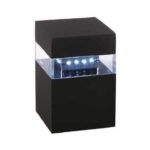 Stalp Gradina Milazzo IP44 LED Metal Negru Inaltime 200mm MASSIVE