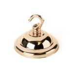 Accesoriu Corp de Iluminat, Baldachin Baza Pentru Pendul cu Carlig, Inaltime 56mm, Diametrul 66mm, Metal Auriu ORION