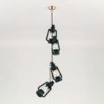 Accesoriu Corp de Iluminat, Baldachin Baza Pentru Pendul cu Carlig, Inaltime 56mm, Diametrul 66mm, Metal Auriu ORION - imagine 5
