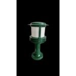 Stalp Gradina AL 11-1038 GRUN E27 1x60W Baza Metal Verde Matt Abajur Metal si Sticla Alb Inaltime 460mm ORION - imagine 2