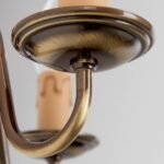 Aplica Stilluster FLAMISCH cu 2 brateWA 2-423/2 PATINA, lucrata manual din alama masiva patinata Soclu E14 2x40W Imitatie Lumanari  cu Intrerupator Snur ORION - imagine 9