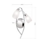 Aplica moderna CARLA crom cu 2 brate Delicate WA 2-1149/2 Chrom, 2 x G9 max 28 W,ORION - imagine 9