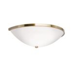 Aplica Perete Stil Clasic AIDA WA 2-1212/1 PATINA E14 1x40W cu abajur din sticla opal dispus pe un inel metalic finisat din alama patinata ORION - imagine 5