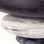 Aplica Perete STONE WA 2-1235/1 GRAU G9 1x40W Cadru Ceramica Ornament Pietre Gri Suprapuse ORION - imagine 7
