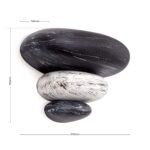Aplica Perete STONE WA 2-1235/1 GRAU G9 1x40W Cadru Ceramica Ornament Pietre Gri Suprapuse ORION - imagine 9