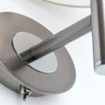 Aplica Perete KARA WA 2-1275/1 SATIN E27 1x60W Brat Metal Chrom tip Veioza cu Intrerupator Abajur Panza Crem ORION - imagine 7