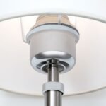 Aplica Perete KARA WA 2-1275/1 SATIN E27 1x60W Brat Metal Chrom tip Veioza cu Intrerupator Abajur Panza Crem ORION - imagine 6