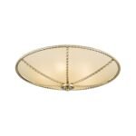 Plafoniera clasica MAURO alama patinata, abajur din sticla champagne, 5xE27/60W, DL 7-567/56 Patina, ORION - imagine 5