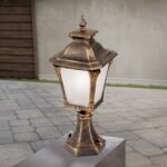 Stalp exterior clasic AIKO Patina AL 11-1139/1 PATINA E27 1x60W Stil Felinar London IP23 H59cm ORION