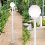 Lampadar pentru exterior REIKA,  E27 1x60W aluminiu finisaj alb inaltime 250cm IP43 ORION - imagine 3