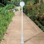 Lampadar pentru exterior REIKA,  E27 1x60W aluminiu finisaj alb inaltime 250cm IP43 ORION - imagine 4