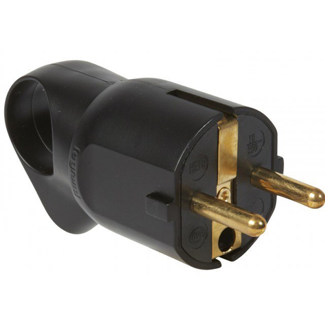 1328 Stecher Schuko Inel extragere negru – LEGRAND - imagine 1