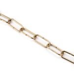 Lant Pentru Corp de Iluminat Suspendat, Metal Auriu, 1 metru, Dimensiuni Zala 40X20X4mm ORION