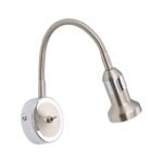 Aplica de perete cu un spot directionabil SEBA STR 10-388/1 SATIN G10 1x50W Baza Metal Chrom cu Brat Flexibil cu Buton si Spot Metal Chrom ORION - imagine 5