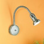 Aplica de perete cu un spot directionabil SEBA STR 10-388/1 SATIN G10 1x50W Baza Metal Chrom cu Brat Flexibil cu Buton si Spot Metal Chrom ORION - imagine 8