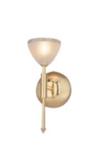 Aplica Perete OPALDESIGN WA 2-937/1 GOLD-MATT G9 1x40W Cadru Metal Auriu Abajur Sticla Matt ORION - imagine 2