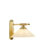 Aplica Perete ARTDESIGN WA 2-983/1 MS-MATT E14 1x40W Brate Alama Mat cu Abajur Concav Sticla Sampanie ORION - imagine 2