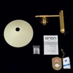 Aplica Perete ARTDESIGN WA 2-983/1 MS-MATT E14 1x40W Brate Alama Mat cu Abajur Concav Sticla Sampanie ORION - imagine 4