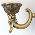 Aplica de perete stil clasic ROCCA WA 2-1201/2 BRONZE E27 2x60W Cadru Metal Bronz si Abajur Sticla Matt ORION - imagine 4