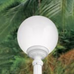 Lampadar pentru exterior REIKA,  E27 1x60W aluminiu finisaj alb inaltime 250cm IP43 ORION - imagine 3