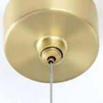 Lampă suspendată TUMBLER, Ø 120cm, G9 12 x 40W abajur glob sticla opal-mat orientată în sus, cadru metal finisaj negru IP 20 ORION - imagine 4