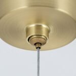 Lampă suspendată TUMBLER, Ø 90cm, G9 9 x 40W abajur glob sticla opal-mat orientată în sus, cadru metal finisaj negru IP 20 ORION - imagine 4