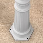 Lampadar pentru exterior REIKA,  E27 1x60W aluminiu finisaj alb inaltime 250cm IP43 ORION - imagine 4
