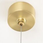 Lampă suspendată TUMBLER, Ø 65cm, G9 6 x 40W abajur glob sticla opal-mat orientată în jos, cadru metal finisaj negru IP 20 ORION - imagine 4