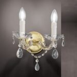 Aplica cu 2 brate MARIE CLAIRE din semicristal WA 2-521/2 MT Gold, 2 x E14, Orion Lighting Austria - imagine 5