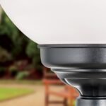 Lampadar pentru exterior REIKA,  E27 1x60W aluminiu finisaj negru inaltime 110cm IP43 ORION - imagine 2