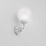 Aplica pentru exterior REIKA,  E27 1x60W aluminiu finisaj alb inaltime 40cm IP43 ORION - imagine 2