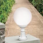 Lampadar pentru exterior REIKA,  E27 1x60W aluminiu finisaj alb inaltime 44cm IP43 ORION - imagine 3