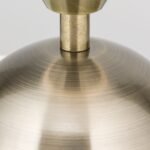 Veioza Mica TULPA LA 4-1115/1 PATINA E14 1X 60W Baza Metal Crom Patinat Abajur Sticla Alb Intrerupator pe Fir H210mm Ø90mm ORION - imagine 3