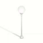 Lampadar pentru exterior REIKA,  E27 1x60W aluminiu finisaj alb inaltime 110cm IP43 ORION - imagine 3