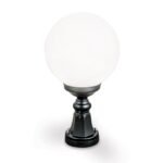 Lampadar pentru exterior REIKA,  E27 1x60W aluminiu finisaj negru inaltime 44cm IP43 ORION - imagine 2