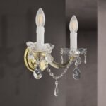 Aplica cu 2 brate MARIE CLAIRE din semicristal WA 2-521/2 MT Gold, 2 x E14, Orion Lighting Austria