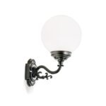 Aplica pentru exterior REIKA,  E27 1x60W aluminiu finisaj negru, inaltime 40cm IP43 ORION - imagine 2