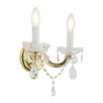 Aplica cu 2 brate MARIE CLAIRE din semicristal WA 2-521/2 MT Gold, 2 x E14, Orion Lighting Austria - imagine 2