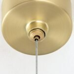 Lampă suspendată TUMBLER, Ø 85cm, G9 9 x 40W abajur sticla transparenta cu decupaj, cadru metal finisaj negru IP 20 ORION - imagine 4
