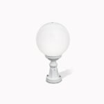 Lampadar pentru exterior REIKA,  E27 1x60W aluminiu finisaj alb inaltime 44cm IP43 ORION - imagine 2