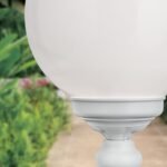 Lampadar pentru exterior REIKA,  E27 1x60W aluminiu finisaj alb inaltime 110cm IP43 ORION - imagine 5