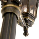 Lampadar pentru exterior PUCHBERG,  E27 3x60W aluminiu finisaj negru/auriu, geam fumuriu inaltime 255cm IP43 ORION - imagine 4