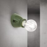 Aplica FROST, oblica, 1 bec E27, ceramică, verde ORION