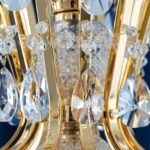 Candelabru Modern HIROHITO 12 Brate din Alama Masiva Placata cu Aur 24Kt, cu cristale SCHÖLER E14 12x40W ORION - imagine 4