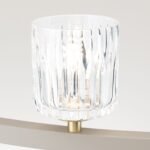 Lampă suspendată TUMBLER, Ø 115cm, G9 12 x 40W abajur sticla transparenta cu decupaj, cadru metal finisaj kaki IP 20 ORION - imagine 3